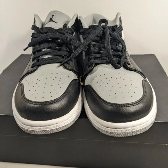 Nike Air Jordan 1 Low SHADOW Light Smoke Grey Toe 553558-039 Men's Size 10.5 - Picture 11 of 12